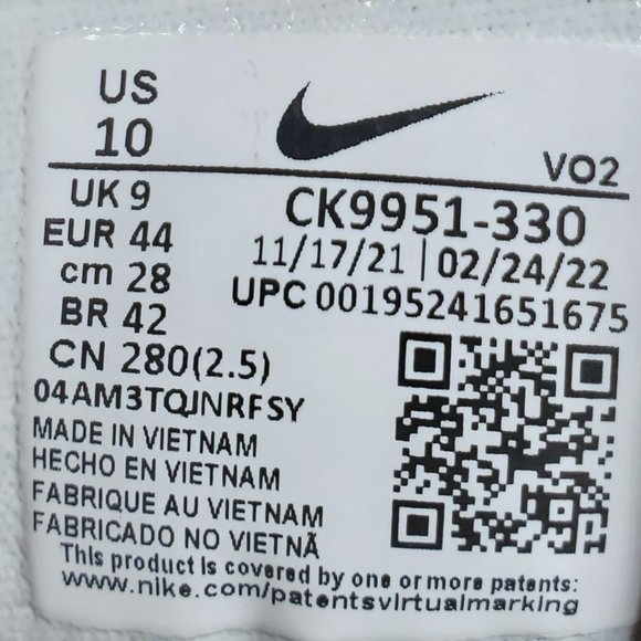 Nike React SFB Carbon Mid Wide Men's US Size 10 green Boots CK9951-330 NEW - Picture 6 of 6